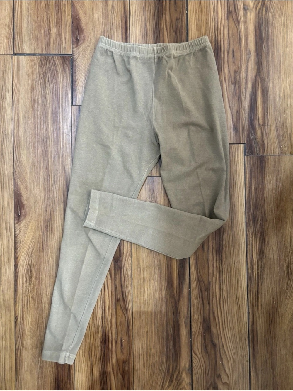 VTG Moda International Victoria’s Secret Pigment Dyed Beige Leggings S Worn ONCE